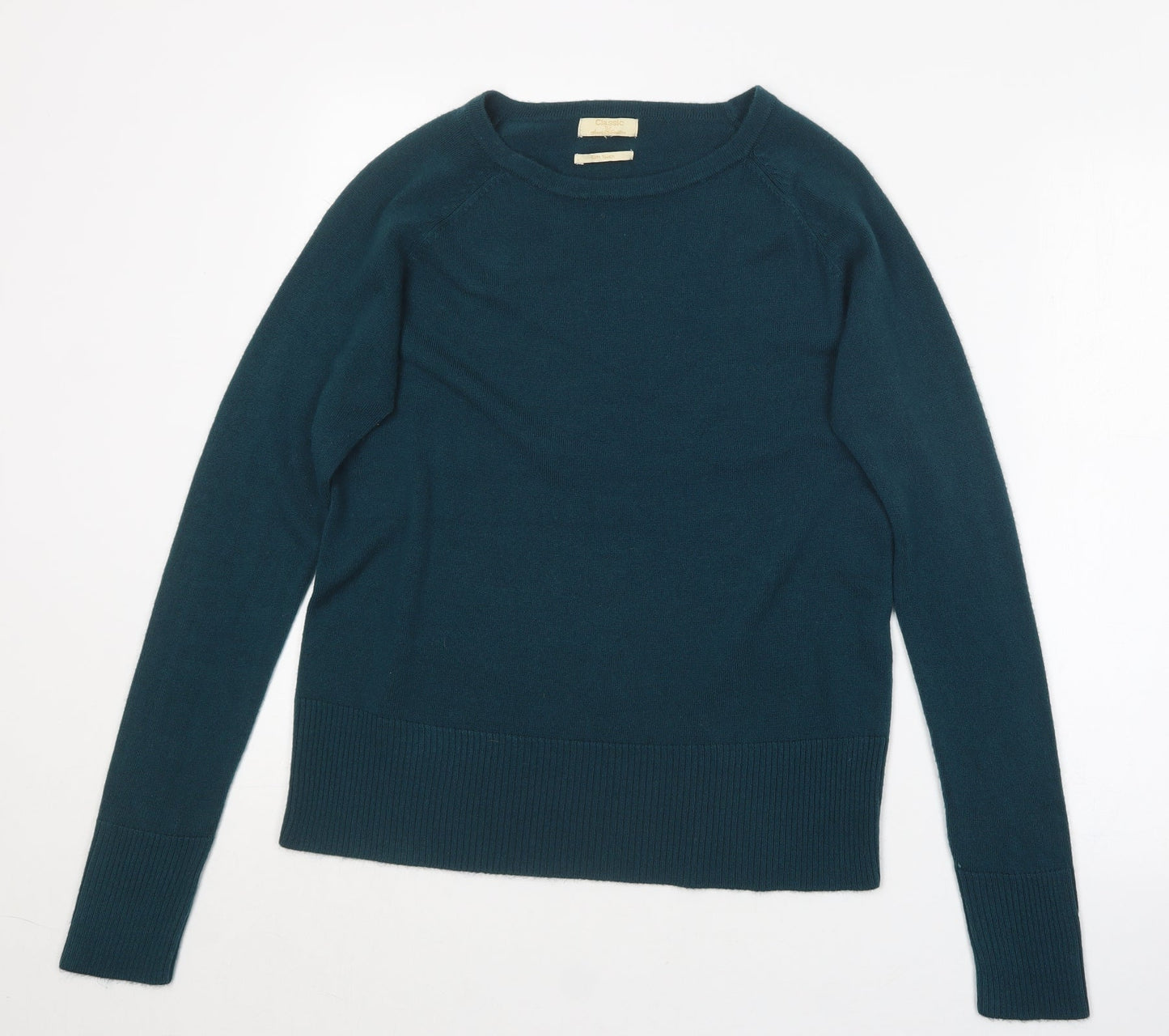 Womens UK Size S Classic Blue Pullover Jumper
