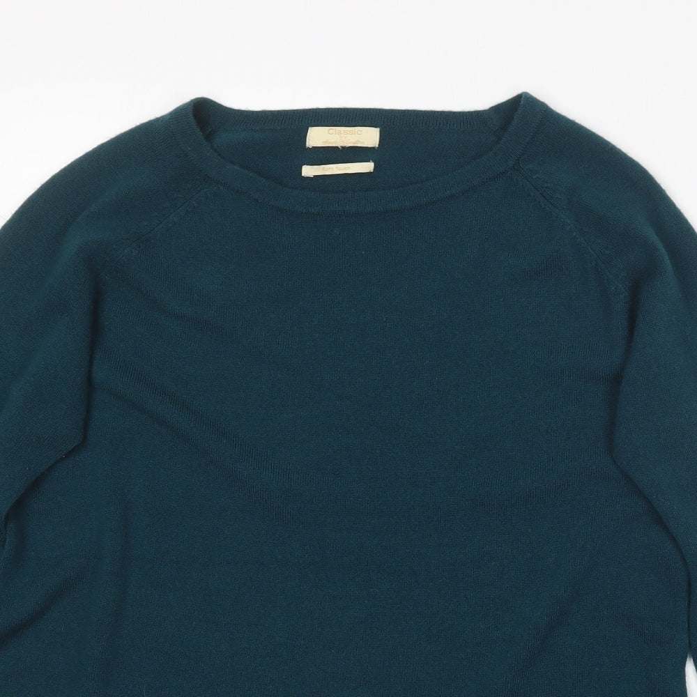 Womens UK Size S Classic Blue Pullover Jumper