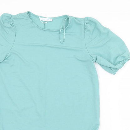 Primark Womens Green  Viscose T-Shirt Dress  Size 8  Round Neck