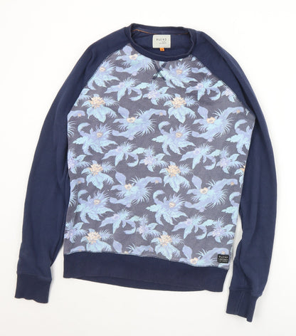 Mens UK Size M Blend Blue Pullover Sweatshirt