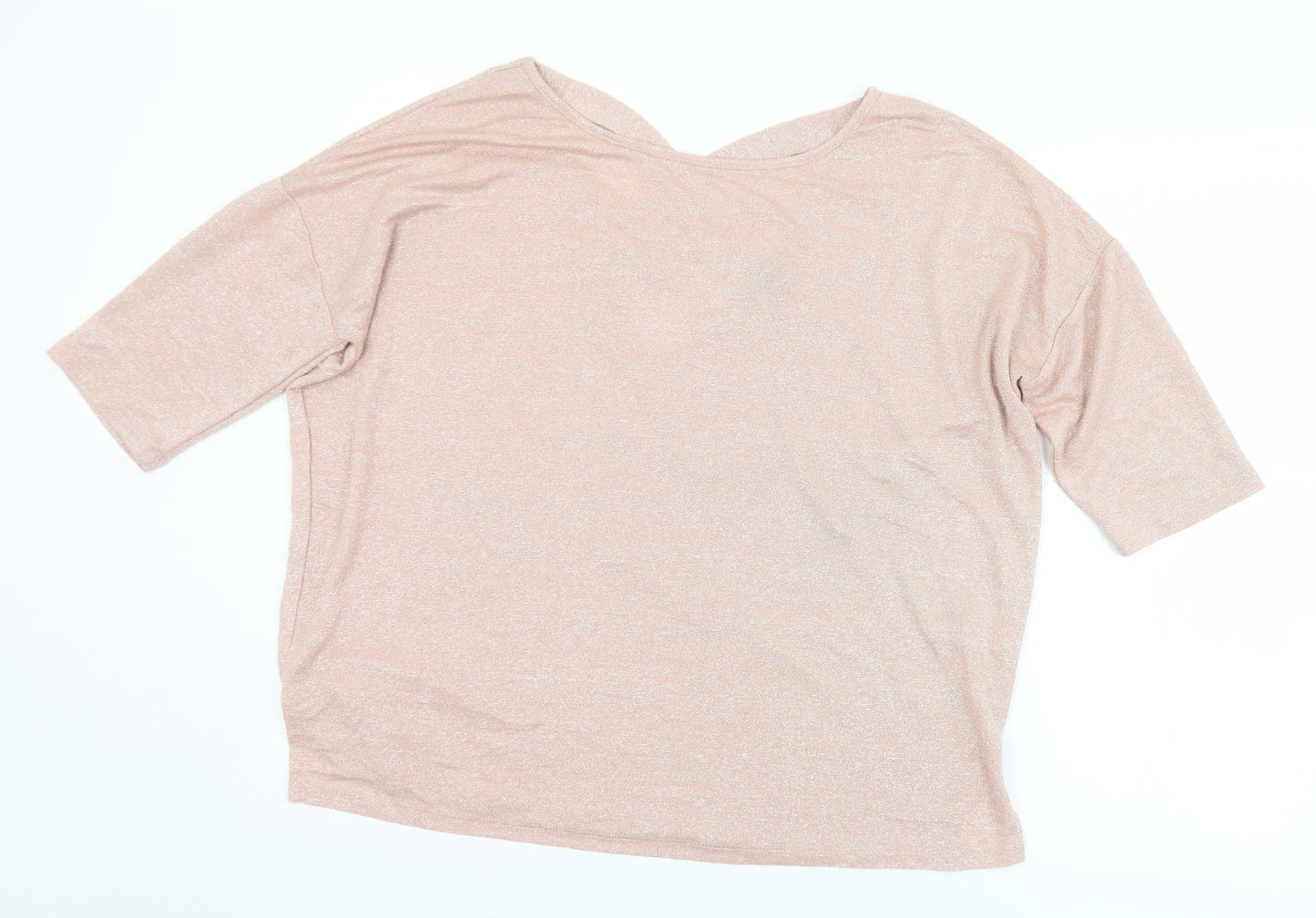 Womens UK Size L New Look Pink Basic Blouse