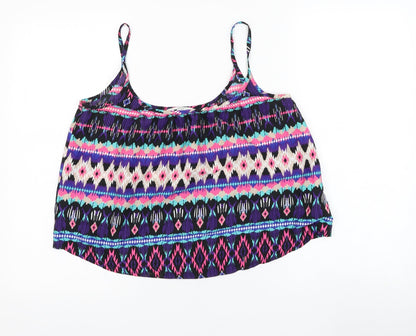 Womens UK Size 8 New Look Purple Basic Tank