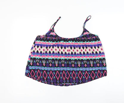 Womens UK Size 8 New Look Purple Basic Tank