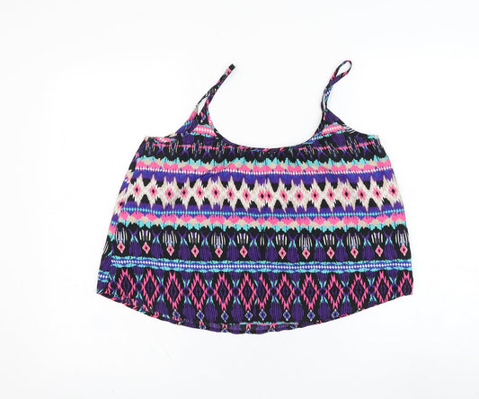 Womens UK Size 8 New Look Purple Basic Tank