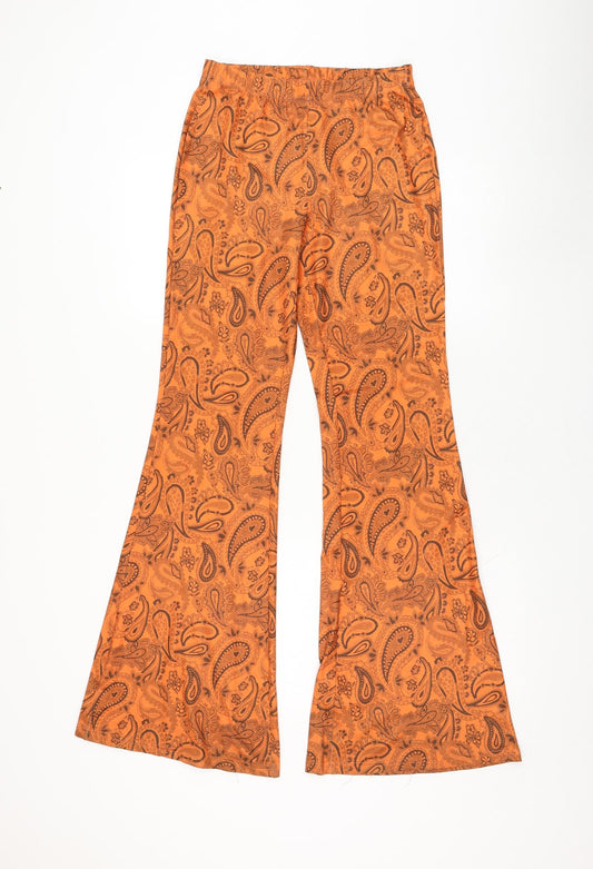 SheIn Womens Pink Paisley Polyester Jogger Leggings Size 8 L30 in