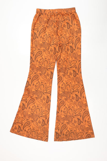 SheIn Womens Pink Paisley Polyester Jogger Leggings Size 8 L30 in