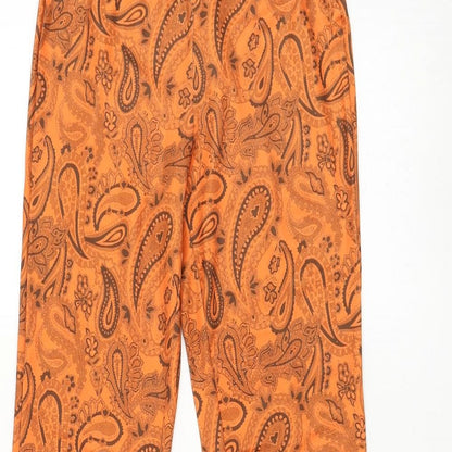 SheIn Womens Pink Paisley Polyester Jogger Leggings Size 8 L30 in