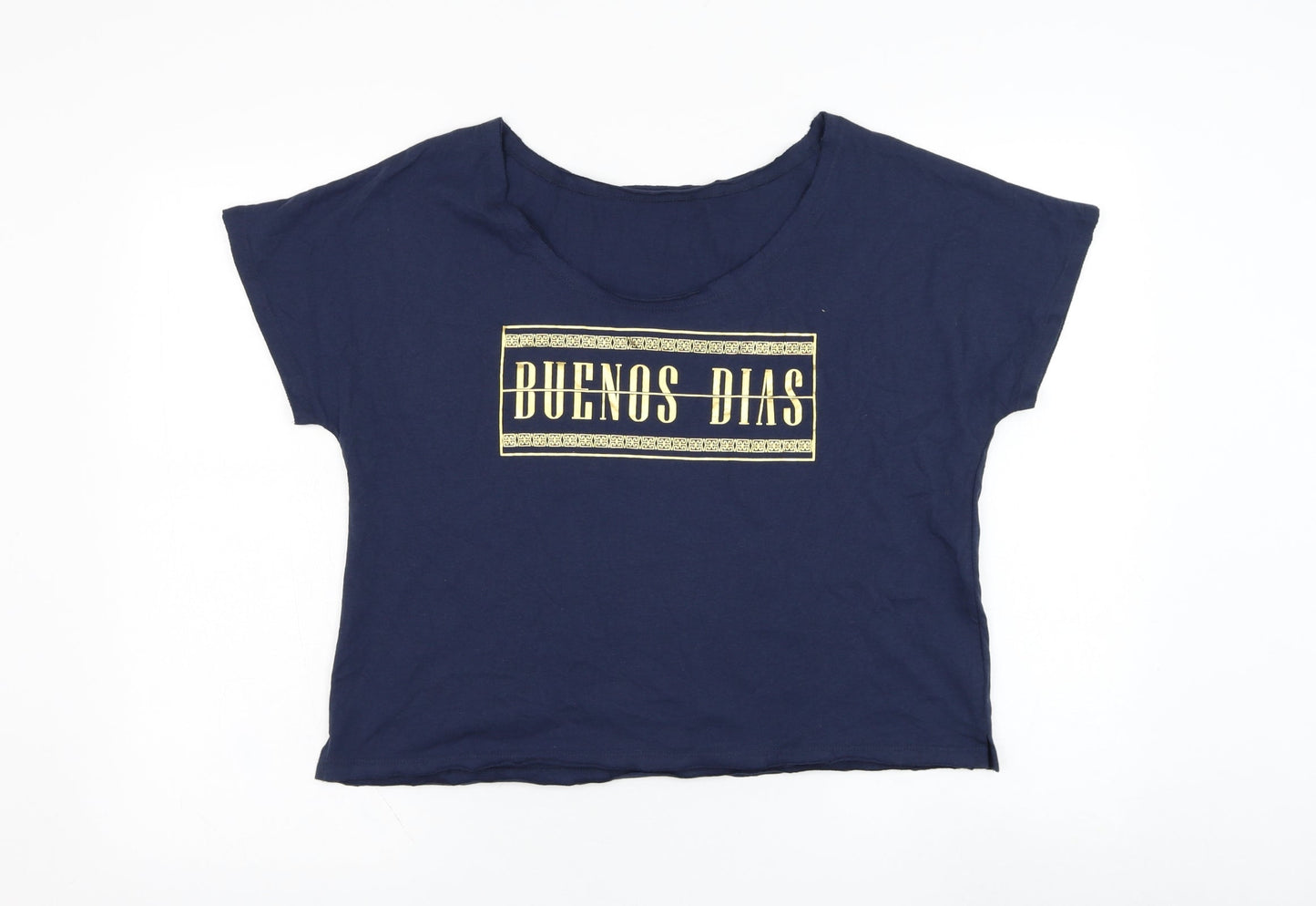 Womens UK Size 10 Preworn Blue  T-Shirt