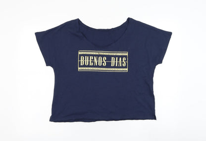 Womens UK Size 10 Preworn Blue  T-Shirt