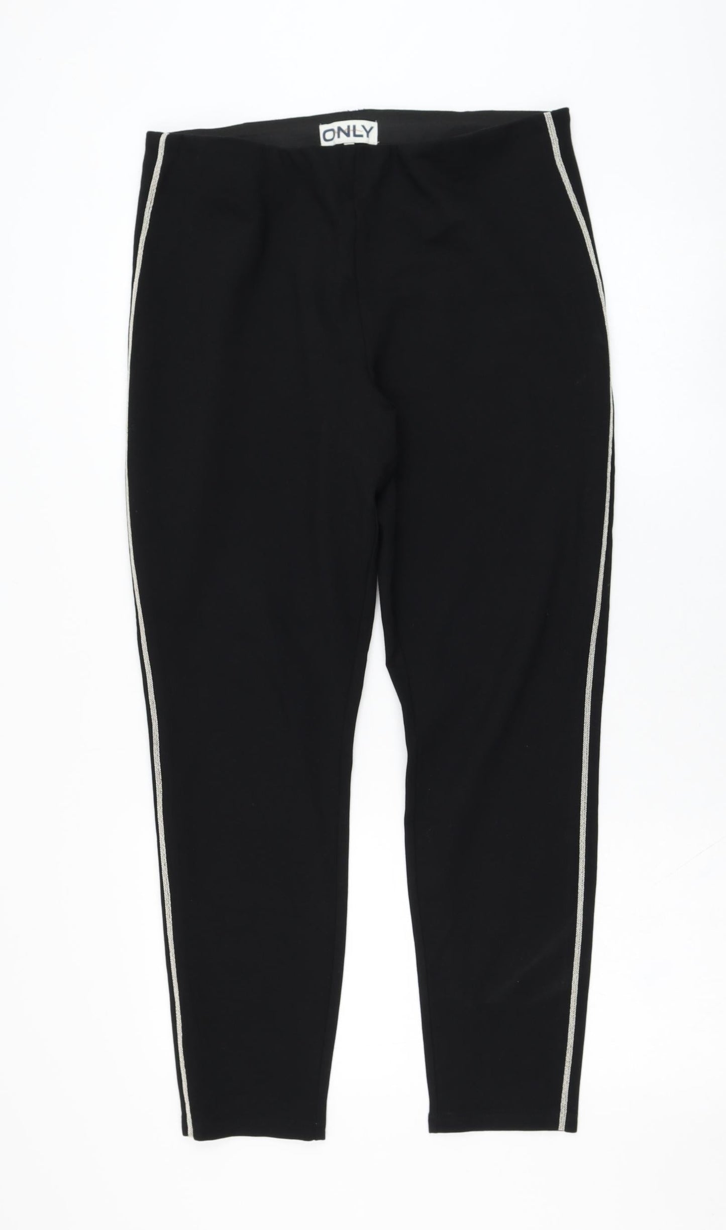 Only Womens Black  Viscose Jogger Leggings Size 32 in L27 in