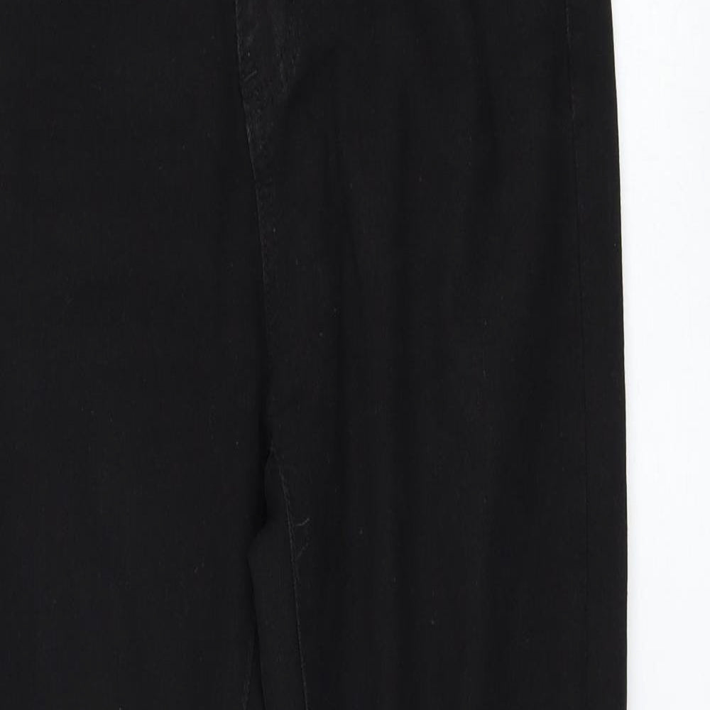 Boohoo Womens Black  Cotton Skinny Jeans Size 10 L29 in Regular Zip