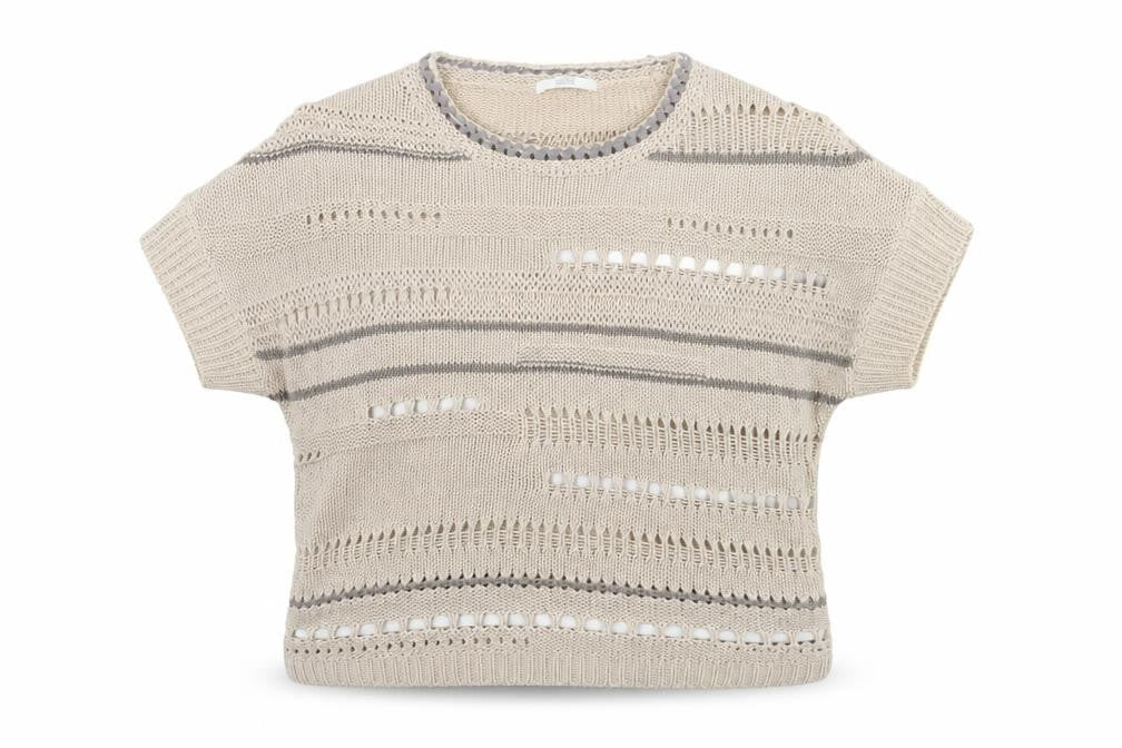 Womens UK Size 8 Marks and Spencer Beige Pullover Jumper