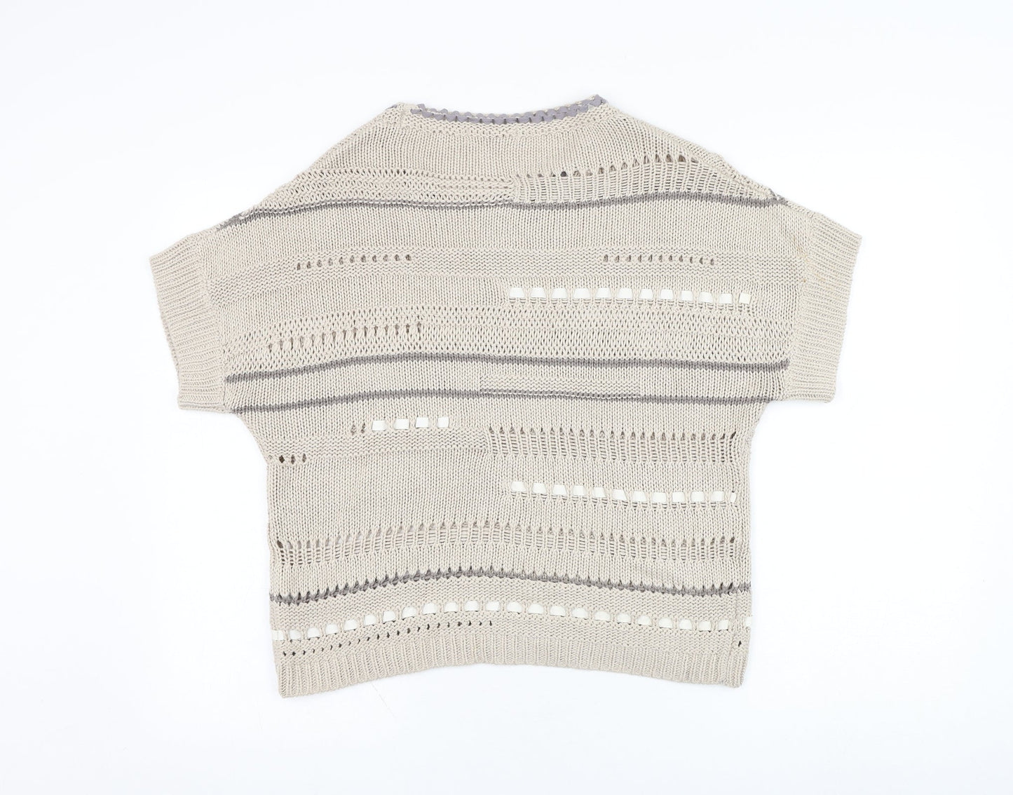 Womens UK Size 8 Marks and Spencer Beige Pullover Jumper