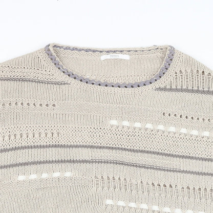 Womens UK Size 8 Marks and Spencer Beige Pullover Jumper