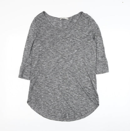 George Womens Grey Round Neck  Viscose Pullover Jumper Size 12
