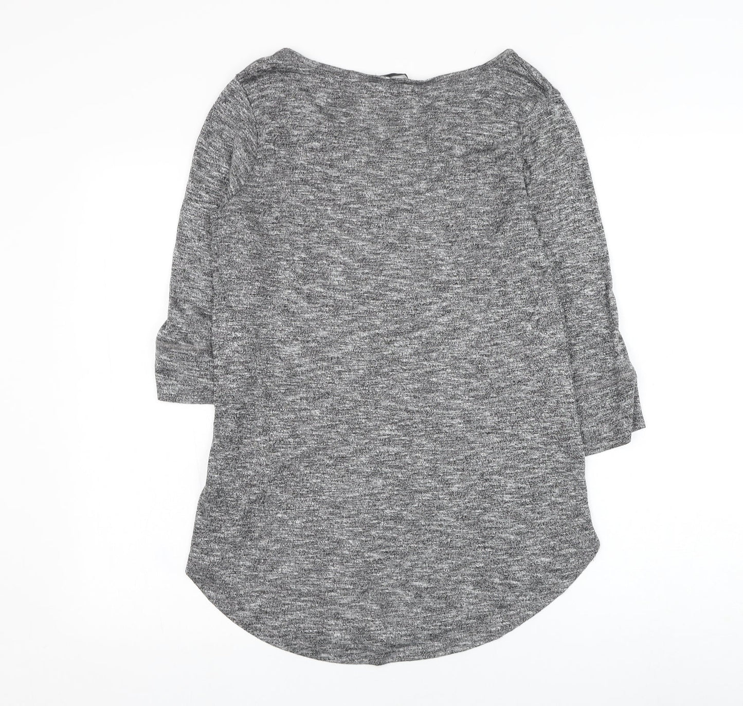 George Womens Grey Round Neck  Viscose Pullover Jumper Size 12