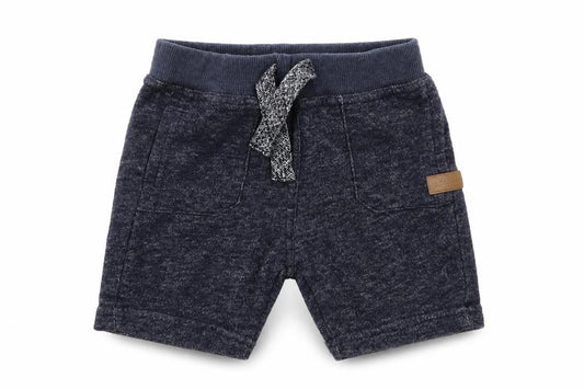 Mini Rebel Boys Blue  Cotton Cropped Trousers Size 12-18 Months  Drawstring