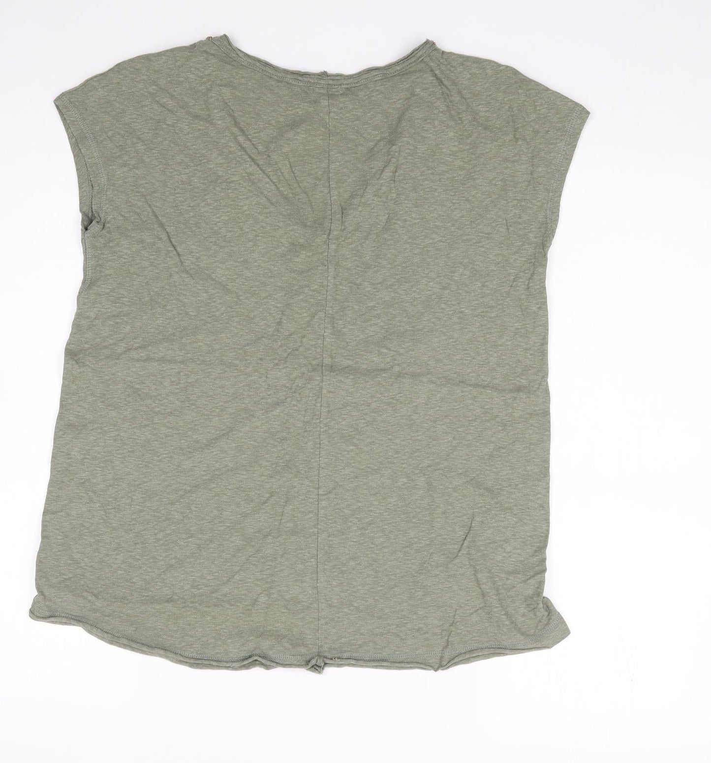 Womens UK Size 6 River Island Green Basic Tank