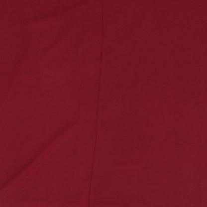 SheIn Womens Red  Polyester Jersey Blouse Size L V-Neck