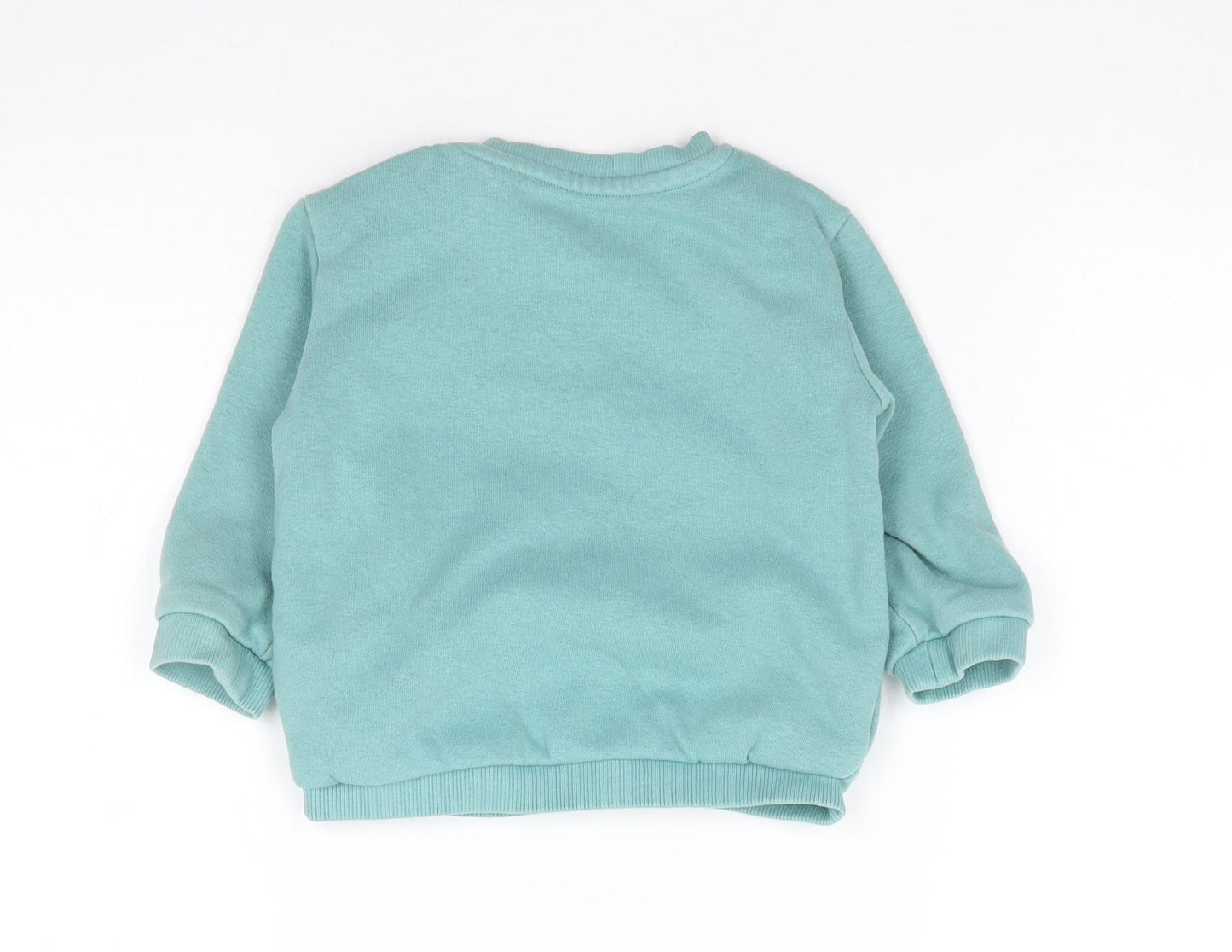 Marks and Spencer Boys Green  Cotton Pullover Jumper Size 9-12 Months  Pullover - Brother