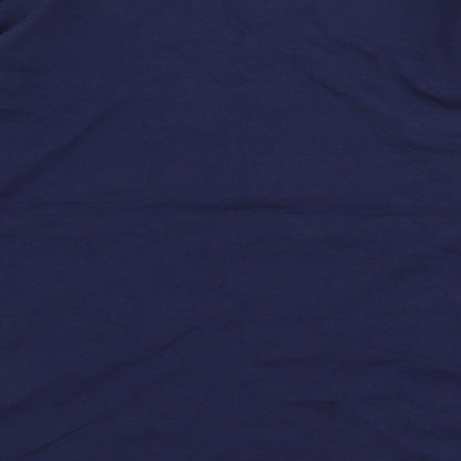 TU Girls Blue  100% Cotton Jersey T-Shirt Size 12 Years Round Neck Pullover - Unicorn
