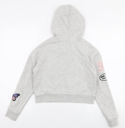 Preworn Womens Grey  Polyester Pullover Hoodie Size XS  Pullover - Boston