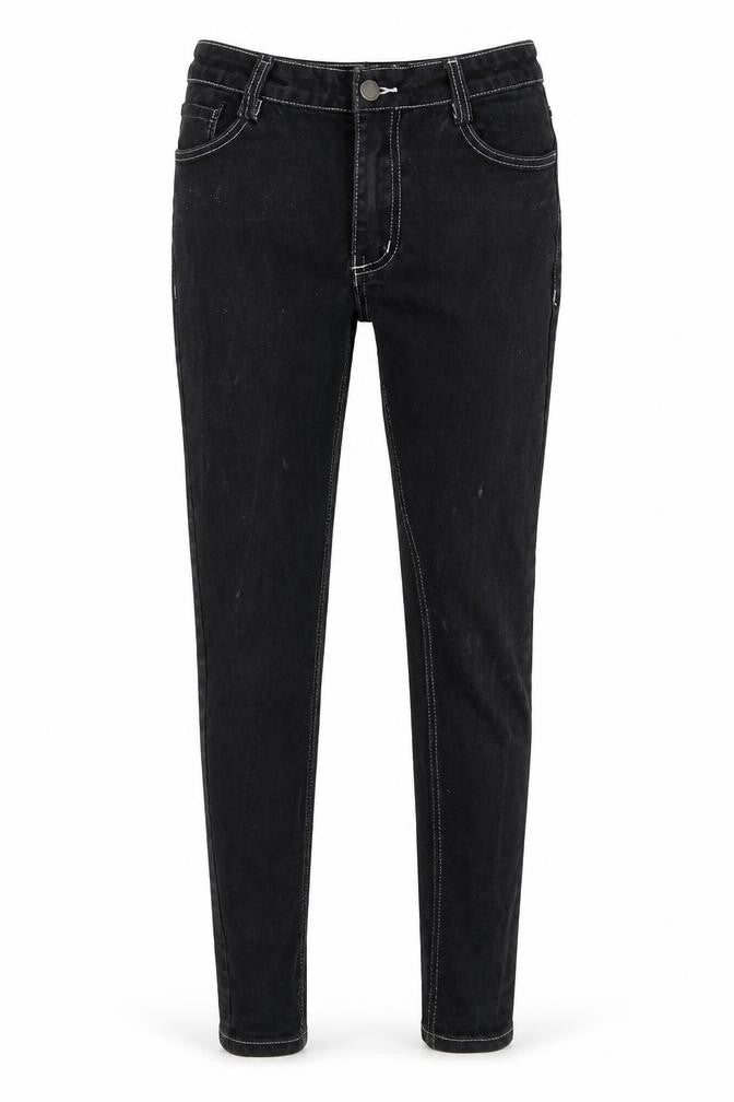 Womens UK Size 6 The Rockin Rev Slim Fit Skinny Black Jeans