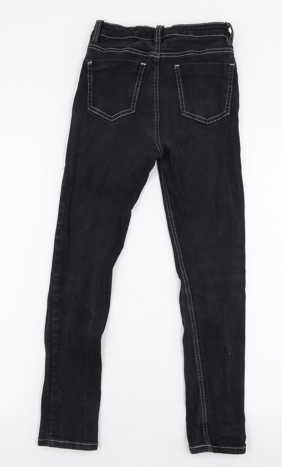 Womens UK Size 6 The Rockin Rev Slim Fit Skinny Black Jeans
