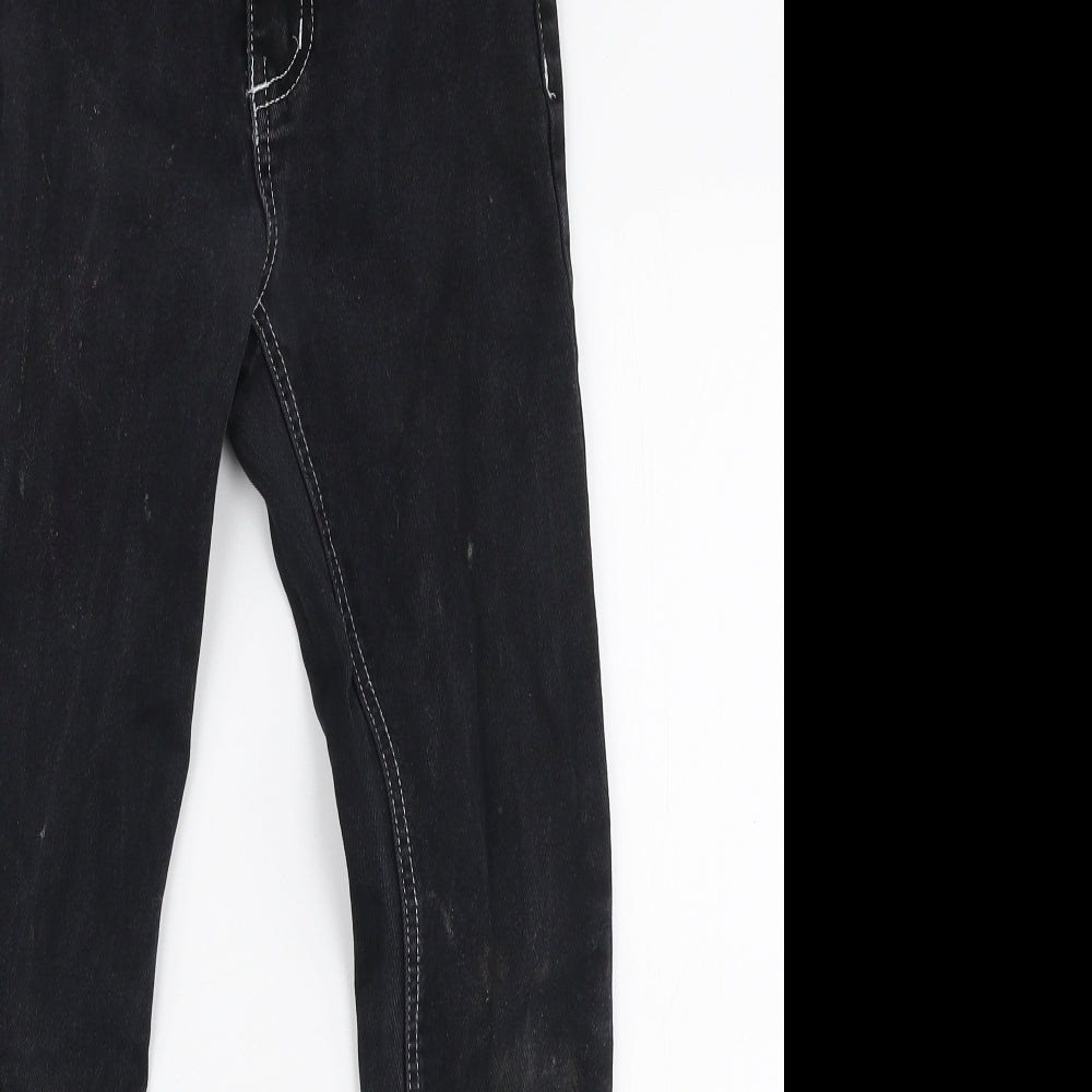 Womens UK Size 6 The Rockin Rev Slim Fit Skinny Black Jeans