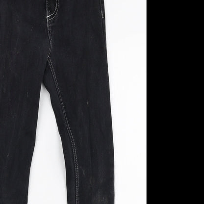 Womens UK Size 6 The Rockin Rev Slim Fit Skinny Black Jeans