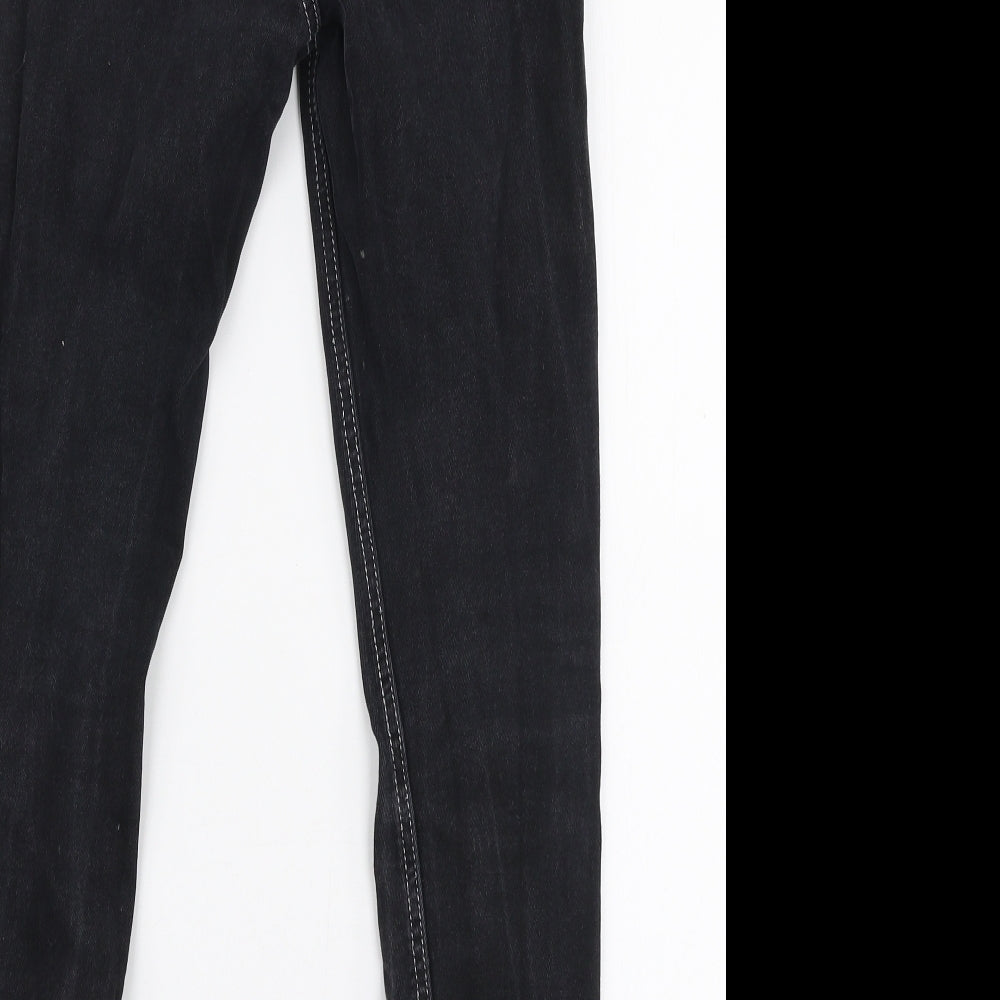 Womens UK Size 6 The Rockin Rev Slim Fit Skinny Black Jeans