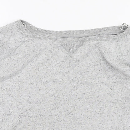 John Lewis Womens Grey Round Neck  Viscose Pullover Jumper Size 14
