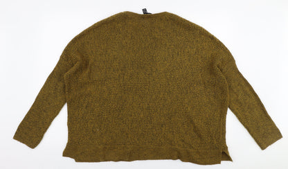 Womens UK Size S New Look Yellow Pullover Jumper
