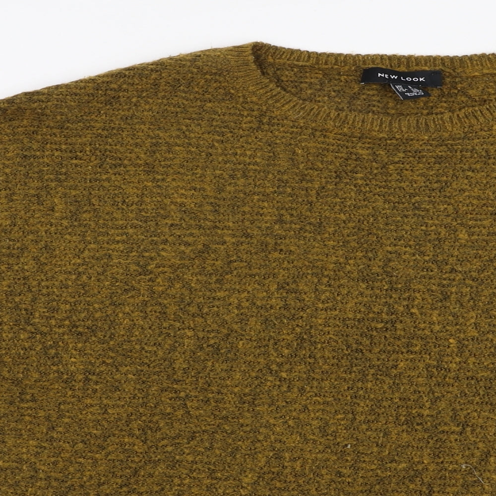 Womens UK Size S New Look Yellow Pullover Jumper