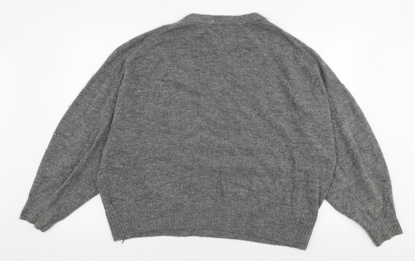 Womens UK Size M H&M Grey Pullover Jumper