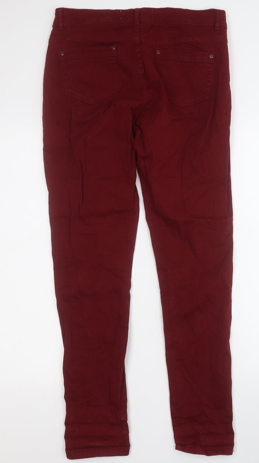 Womens UK Size 14 yesyes Regular Fit Straight Red Jeans