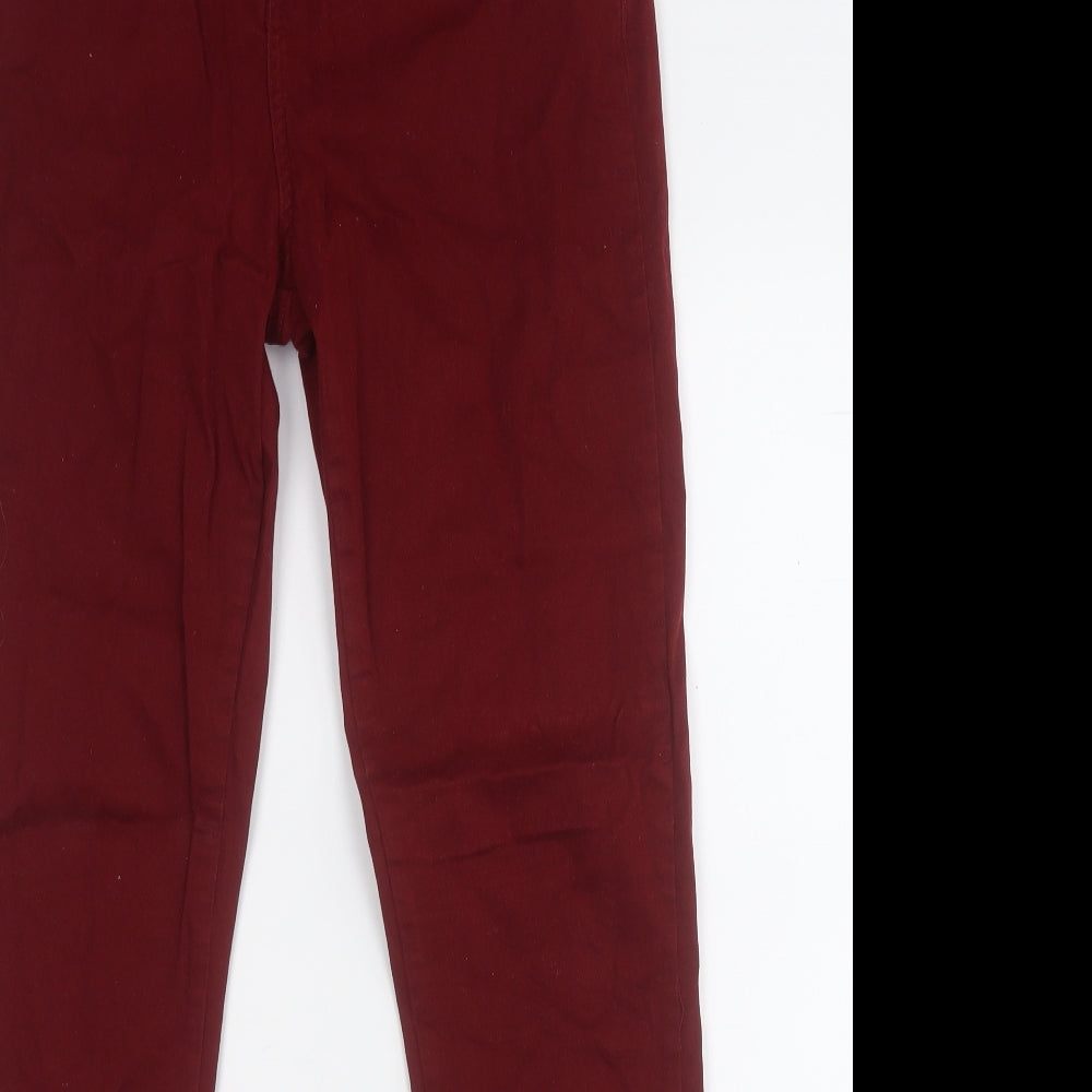 Womens UK Size 14 yesyes Regular Fit Straight Red Jeans
