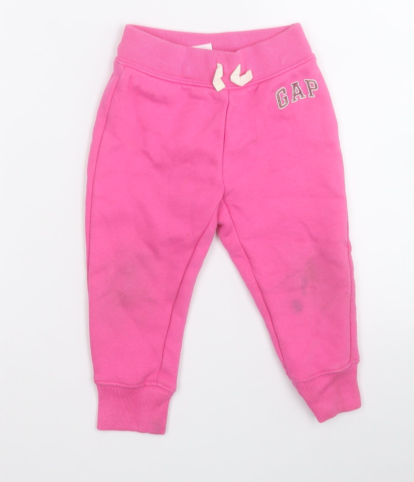 Gap Girls Pink  Cotton Jogger Trousers Size 2 Years  Regular