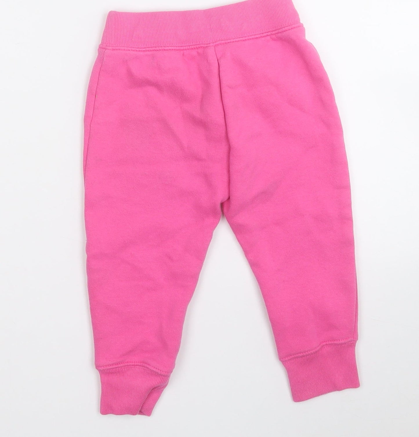Gap Girls Pink  Cotton Jogger Trousers Size 2 Years  Regular