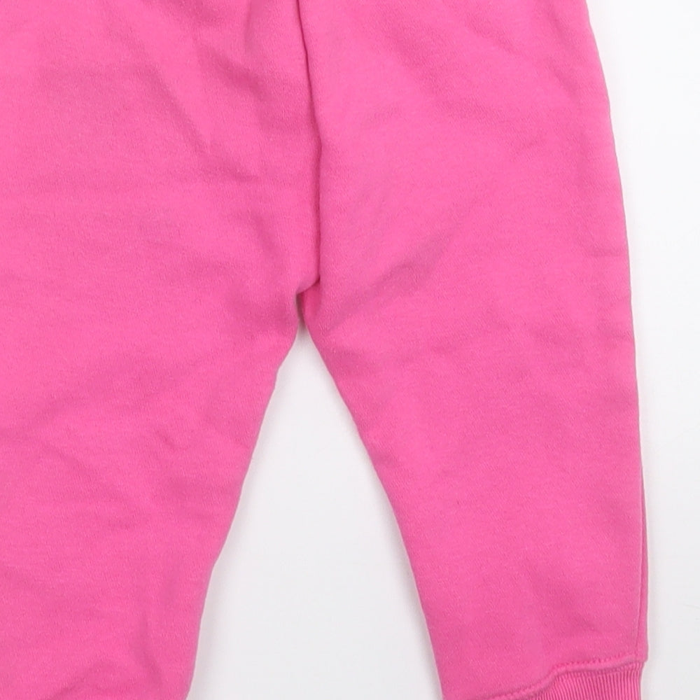 Gap Girls Pink  Cotton Jogger Trousers Size 2 Years  Regular