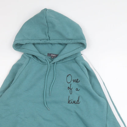 Studio Womens Green  Polyester Pullover Hoodie Size 8   - One of a kind