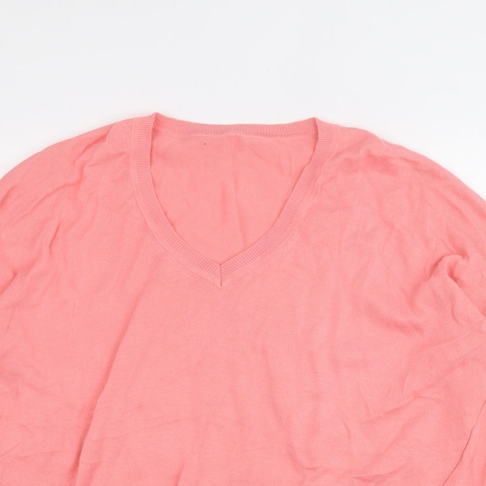 Womens UK Size L Dunnes Stores Pink Pullover Jumper