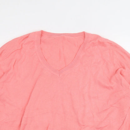 Womens UK Size L Dunnes Stores Pink Pullover Jumper