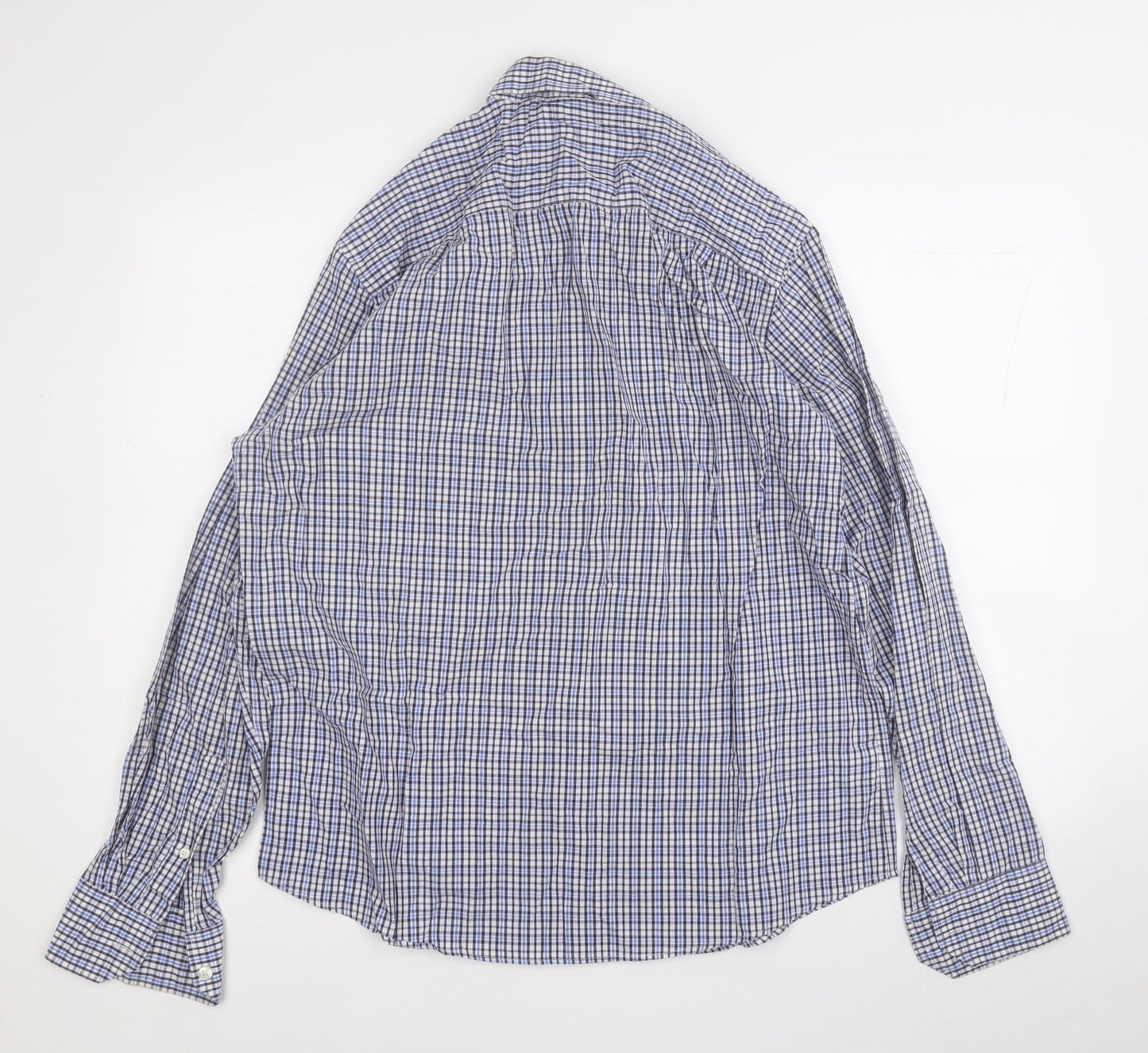 Mens UK Size M Blue Harbour Blue  Button-Up Long Sleeve Casual Shirt