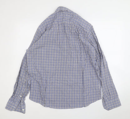 Mens UK Size M Blue Harbour Blue  Button-Up Long Sleeve Casual Shirt
