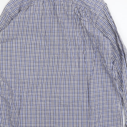 Mens UK Size M Blue Harbour Blue  Button-Up Long Sleeve Casual Shirt