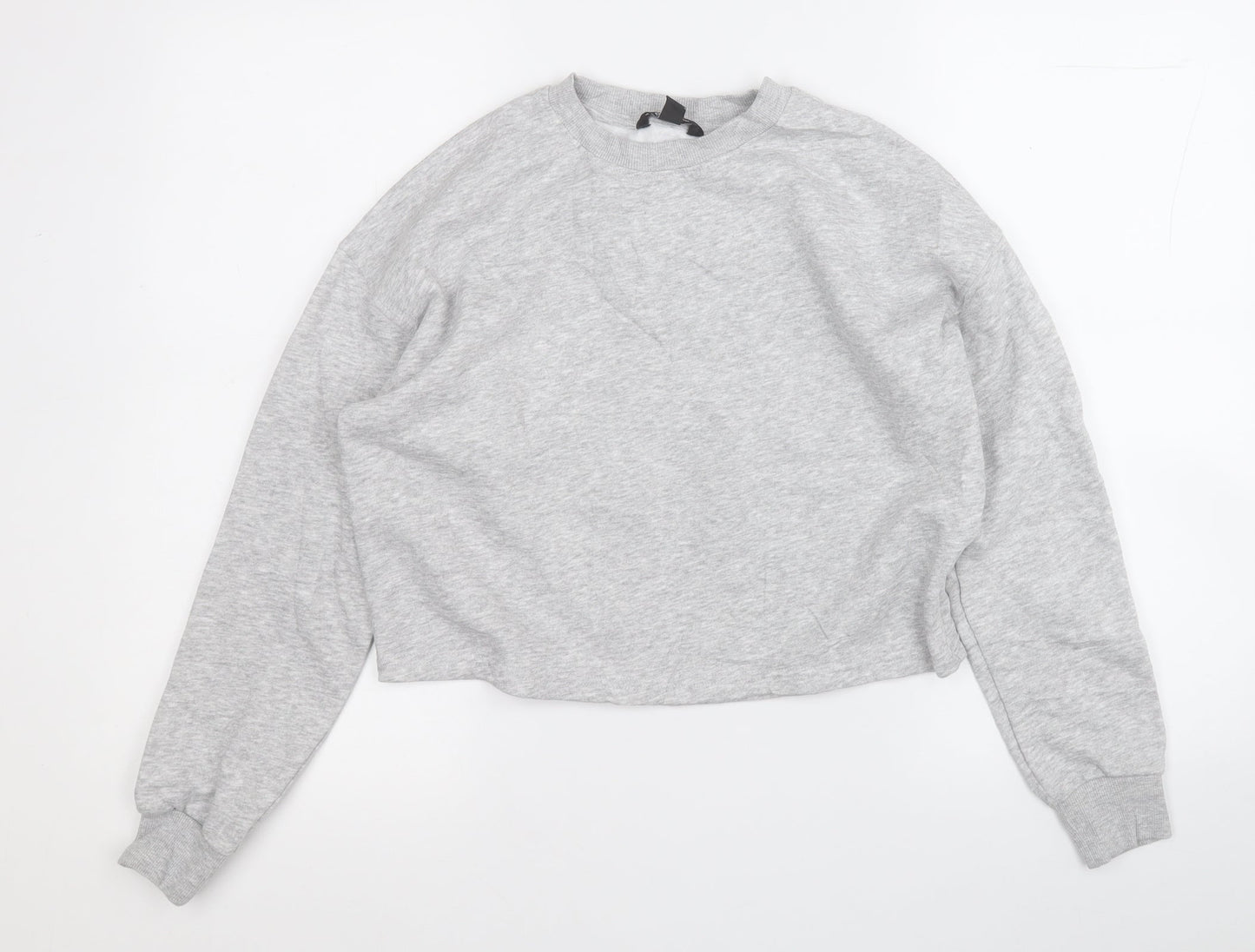 New Look Girls Grey  Cotton Pullover Sweatshirt Size 12-13 Years