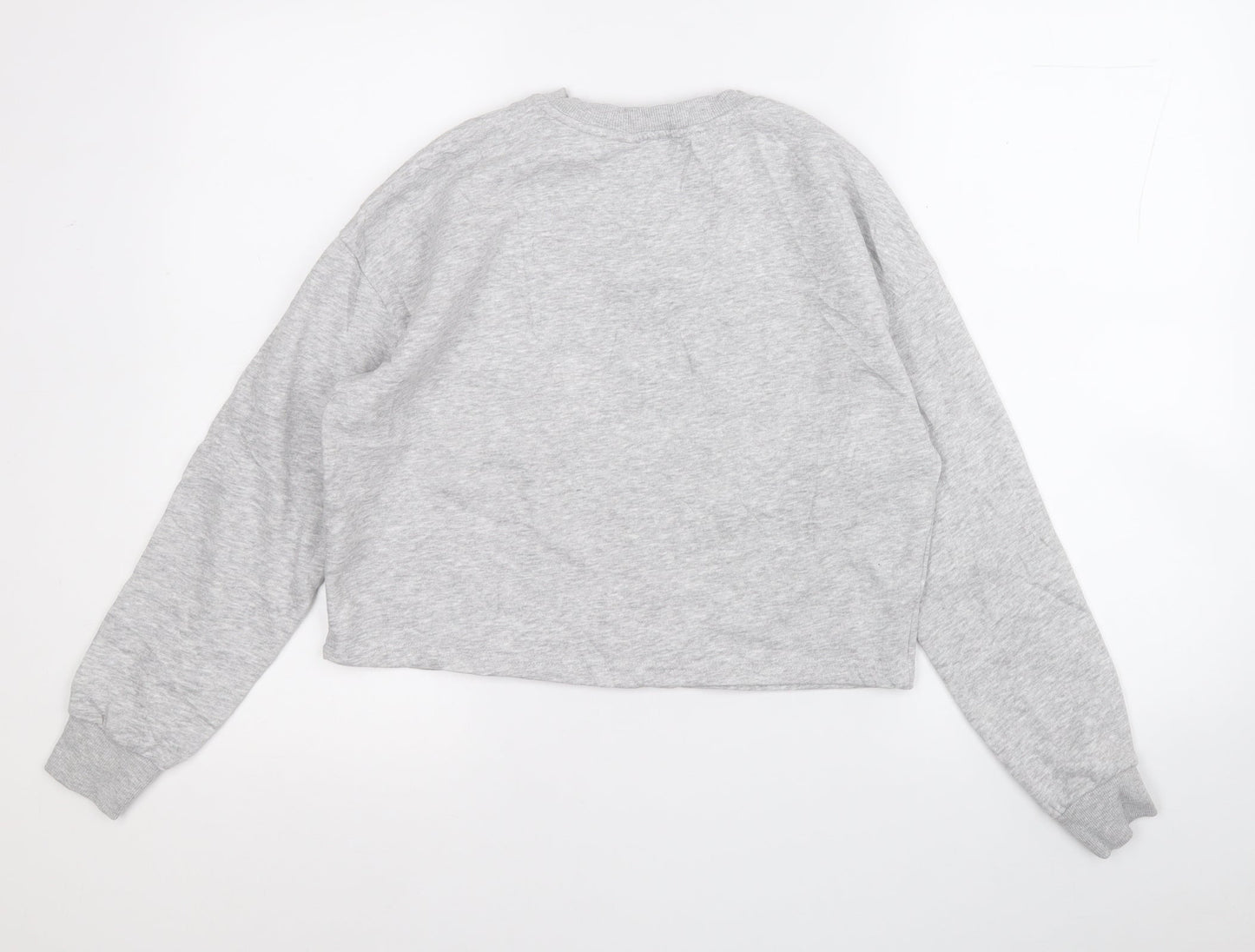 New Look Girls Grey  Cotton Pullover Sweatshirt Size 12-13 Years