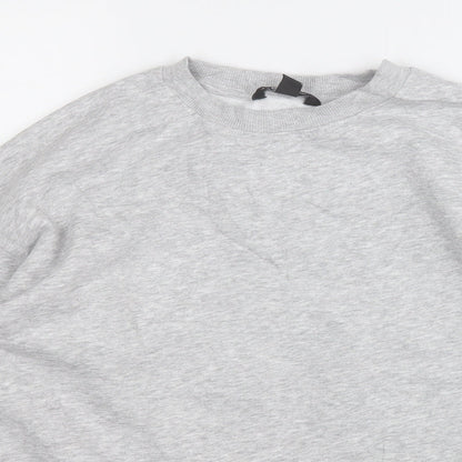 New Look Girls Grey  Cotton Pullover Sweatshirt Size 12-13 Years