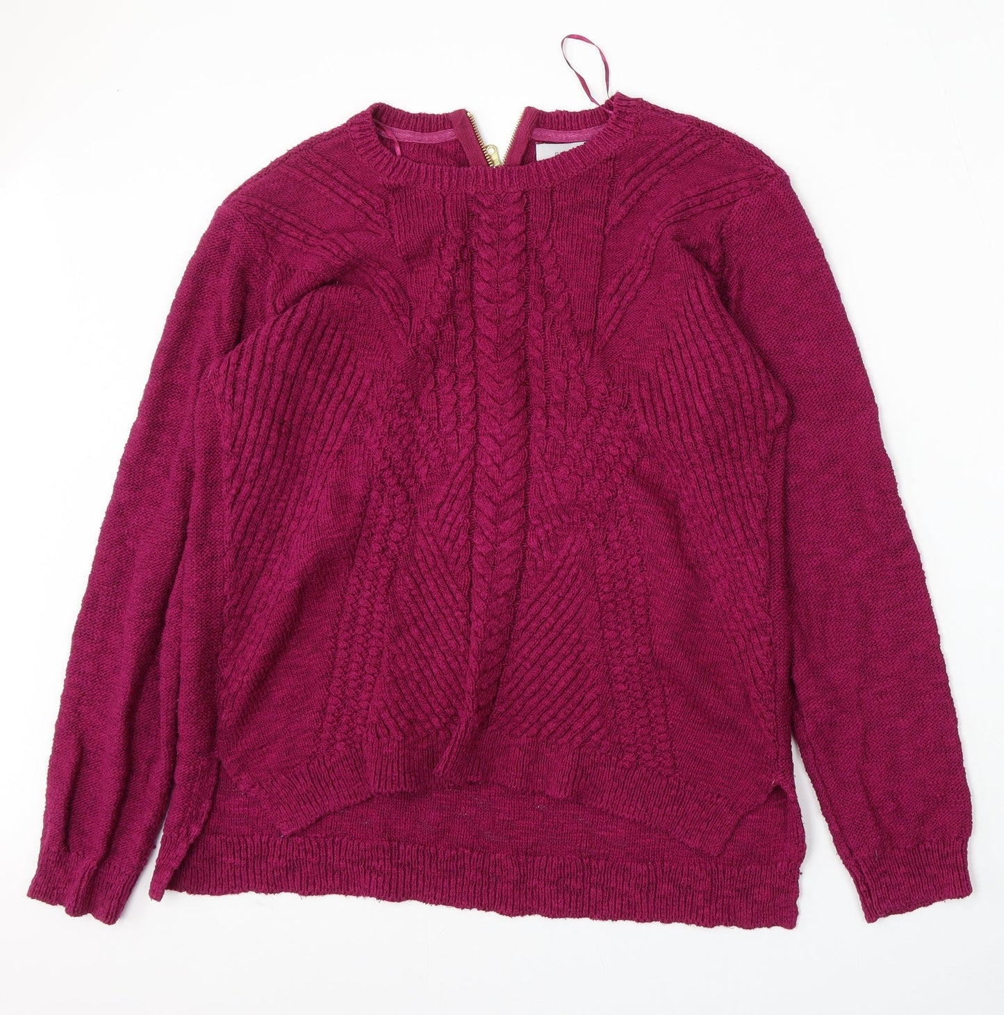 Womens UK Size 16 Marks and Spencer Purple Pullover Jumper